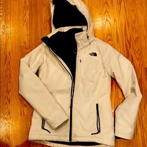 North Face jacket with removable hood.